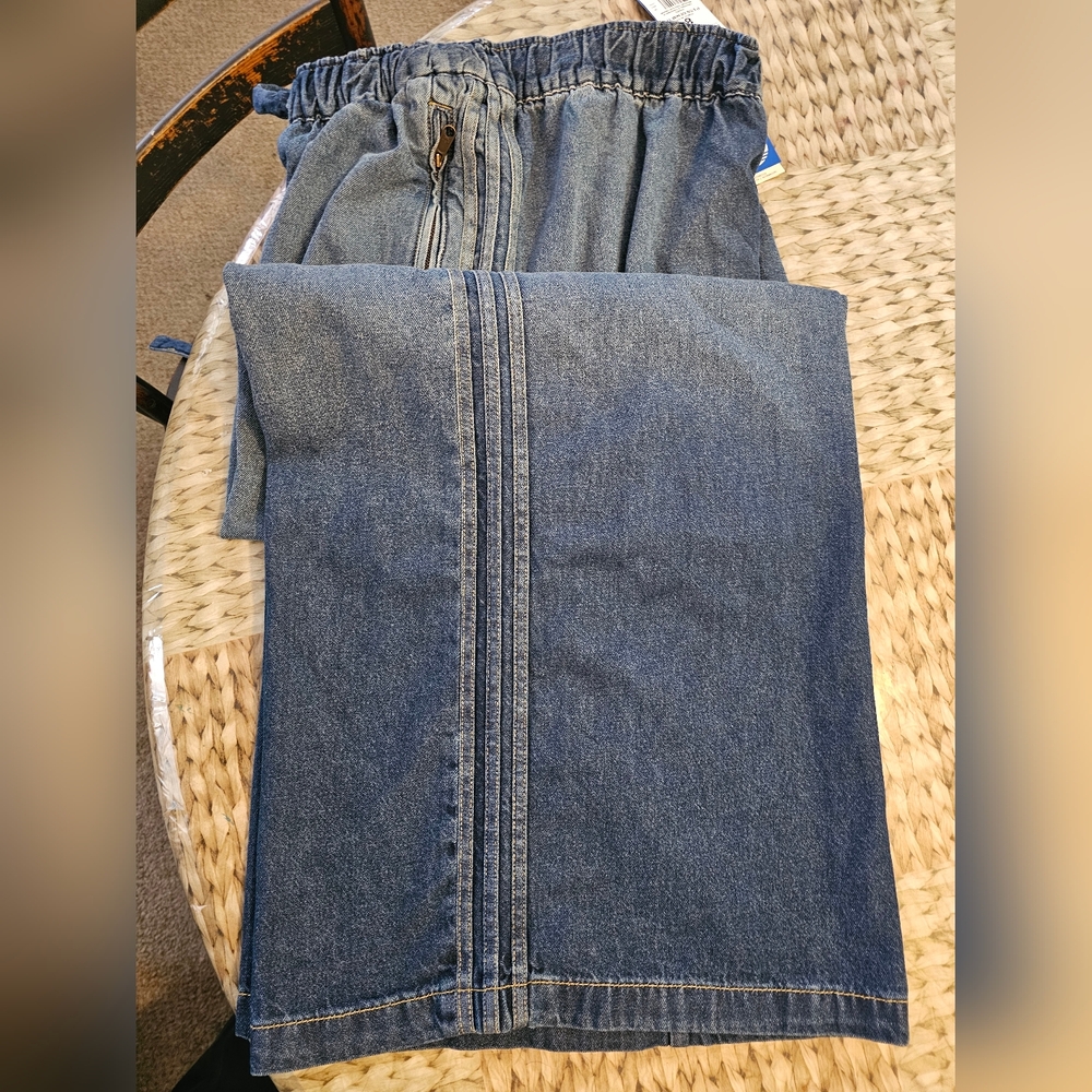 Adidas Originals KE1071 Women's Medium Vintage Denim Pants - Picture 13 of 15